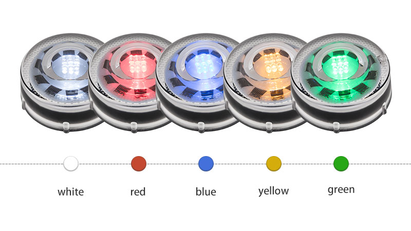 360 Degree Plastic Solar Road Stud color