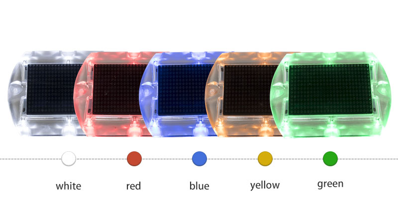 plastic solar stud color